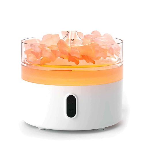 Himalaya Salz Aromadiffusor - Nachtlicht - USB - Flammeffekt
