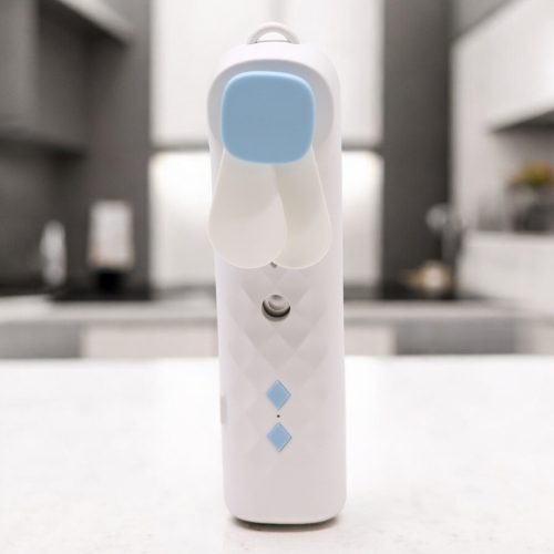 Weißer Mini-Luftbefeuchter Ventilator - USB-Aufladung