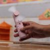 Rosa Mini Luftbefeuchter Ventilator - USB Ladung