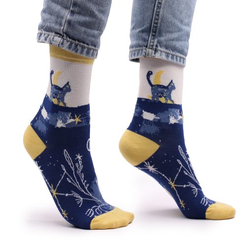 Hop Hare Bambus-Socken – Mitternachtskatze