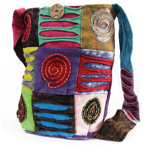 Etno Tasche- Lila / Spirale