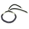 925 Versilbertes Edelstein-Armband – Amethyst