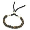 18K Vergoldetes Edelstein-Armband – Tigerauge