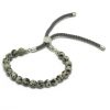 925 Versilbertes Edelstein-Armband – Dalmatiner-Jaspis