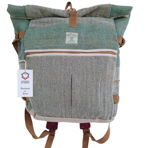 Trekking Hanf Rucksack – Grün