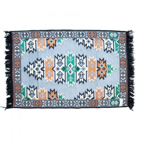 Kelim-Teppich 125 x 80 cm – Grau