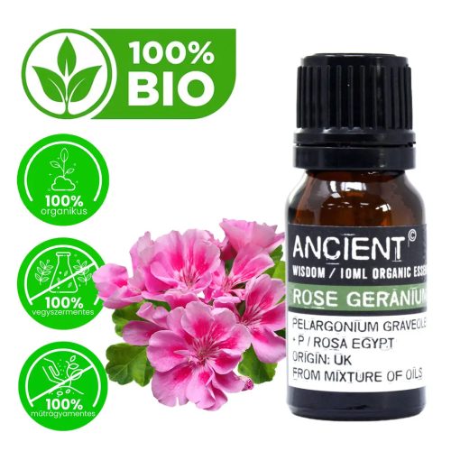 Rose Geranium Bio Ätherisches Öl 10ml
