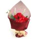 Stehendes Seifenblumen-Bouquet - Rot