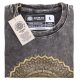 Stone Washed T-shirt, Größe L - Mandala - Grey