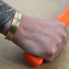Kupferner Tibetischer Armreif – Schmale Tribal-Wellen  