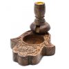 Kleiner Mango-Holz „Flüssiger Rauch“ Räucherstäbchenhalter – Hamsa