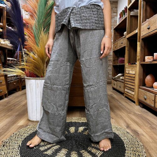 Yogahosen - Mandala Mantra-Grau